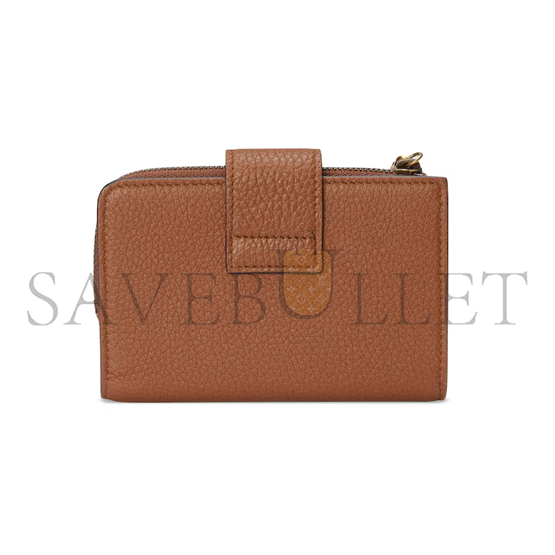 GUCCI MEDIUM DOUBLE G WALLET WITH BAMBOO 739498 (13*8.5*2cm)